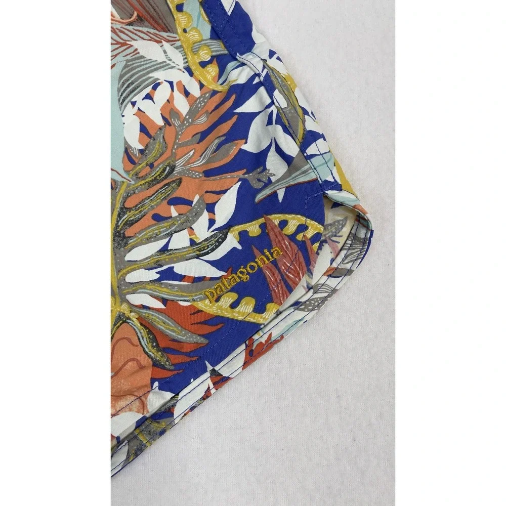 Patagonia Wavefarer Board Shorts Women's  2 Coral Floral Surf Swim Gorpcore 4
